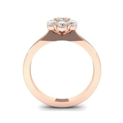 Buttercup Halo Diamond Engagement Ring (0.51 CTW) Side View