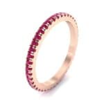 Felicity Pave Ruby Eternity Ring (0.44 CTW) Perspective View