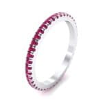 Felicity Pave Ruby Eternity Ring (0.44 CTW) Perspective View