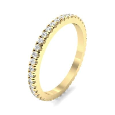 Felicity Pave Diamond Eternity Ring (0.44 CTW) Perspective View
