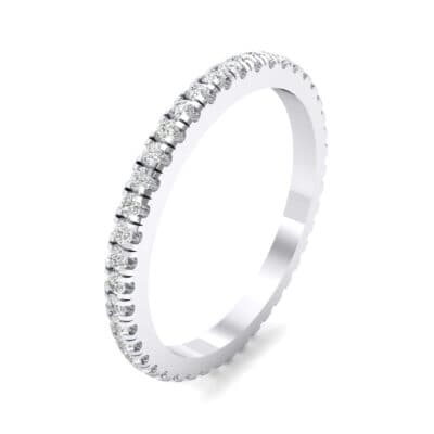 Felicity Pave Crystal Eternity Ring (0.44 CTW) Perspective View