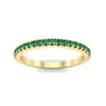 Felicity Pave Emerald Eternity Ring (0.44 CTW) Top Dynamic View