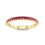 Felicity Pave Ruby Eternity Ring (0.44 CTW) Top Dynamic View