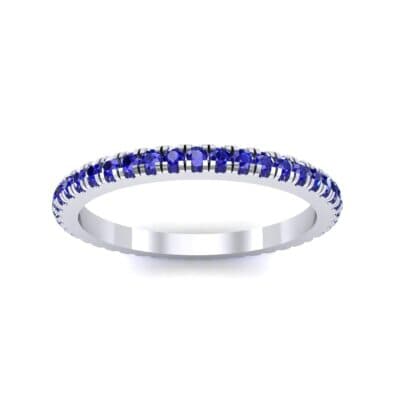 Felicity Pave Blue Sapphire Eternity Ring (0.44 CTW) Top Dynamic View