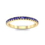 Felicity Pave Blue Sapphire Eternity Ring (0.44 CTW) Top Dynamic View