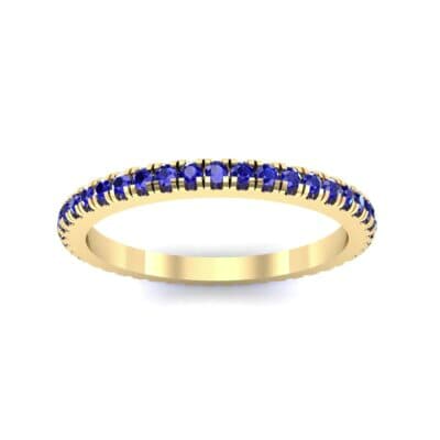 Felicity Pave Blue Sapphire Eternity Ring (0.44 CTW) Top Dynamic View