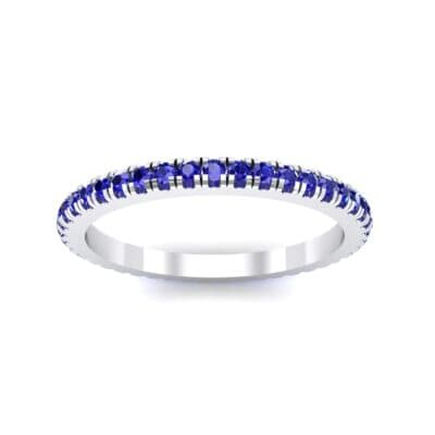 Felicity Pave Blue Sapphire Eternity Ring (0.44 CTW) Top Dynamic View