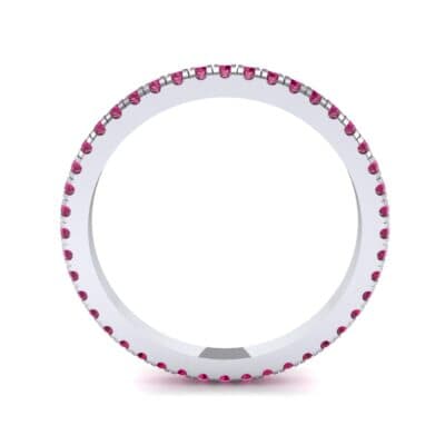 Felicity Pave Ruby Eternity Ring (0.44 CTW) Side View