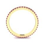 Felicity Pave Ruby Eternity Ring (0.44 CTW) Side View