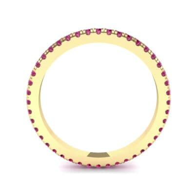 Felicity Pave Ruby Eternity Ring (0.44 CTW) Side View