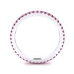 Felicity Pave Ruby Eternity Ring (0.44 CTW) Side View
