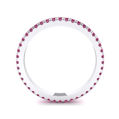 Felicity Pave Ruby Eternity Ring (0.44 CTW) Side View