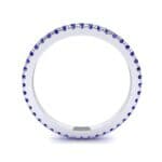 Felicity Pave Blue Sapphire Eternity Ring (0.44 CTW) Side View