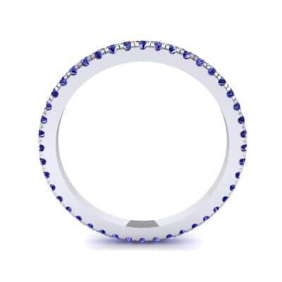 Felicity Pave Blue Sapphire Eternity Ring (0.44 CTW) Side View