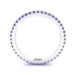 Felicity Pave Blue Sapphire Eternity Ring (0.44 CTW) Side View