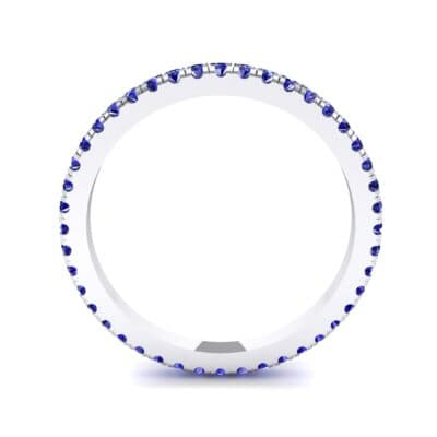 Felicity Pave Blue Sapphire Eternity Ring (0.44 CTW) Side View