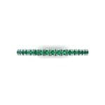 Felicity Pave Emerald Eternity Ring (0.44 CTW) Top Flat View
