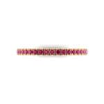 Felicity Pave Ruby Eternity Ring (0.44 CTW) Top Flat View