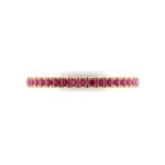 Felicity Pave Ruby Eternity Ring (0.44 CTW) Top Flat View