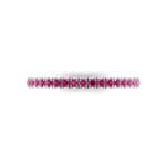 Felicity Pave Ruby Eternity Ring (0.44 CTW) Top Flat View