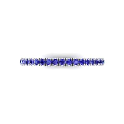 Felicity Pave Blue Sapphire Eternity Ring (0.44 CTW) Top Flat View