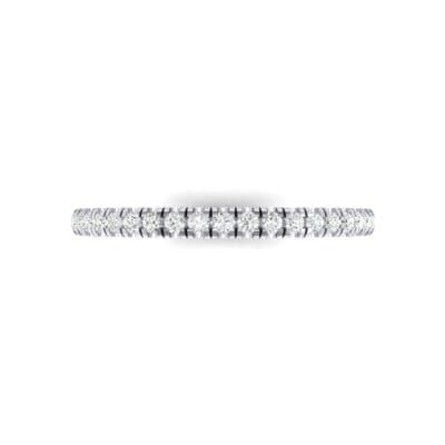 Felicity Pave Diamond Eternity Ring (0.44 CTW) Top Flat View