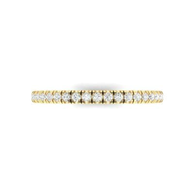 Felicity Pave Diamond Eternity Ring (0.44 CTW) Top Flat View