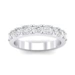 Low-Set Round Brilliant Crystal Ring (0.56 CTW) Top Dynamic View