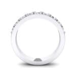 Low-Set Round Brilliant Crystal Ring (0.56 CTW) Side View