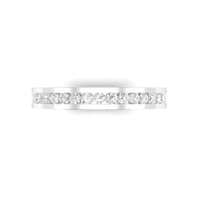 Channel-Set Crystal Eternity Ring (0.59 CTW) Top Flat View