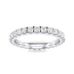 French Pave Diamond Eternity Ring (0.9 CTW) Top Dynamic View