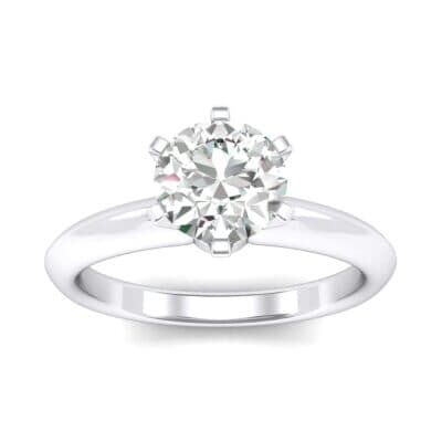 Petite Royale Six-Prong Solitaire Diamond Engagement Ring (0.84 CTW) Top Dynamic View