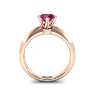 Petite Royale Six-Prong Solitaire Ruby Engagement Ring (1.1 CTW) Side View