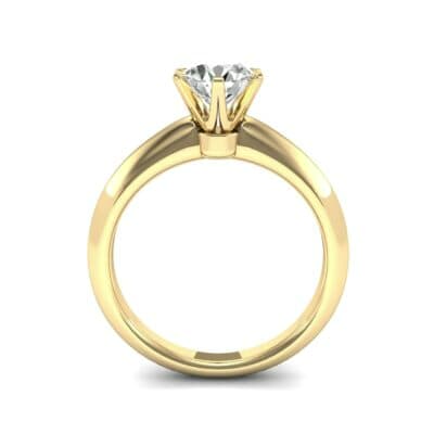Petite Royale Six-Prong Solitaire Diamond Engagement Ring (0.84 CTW) Side View