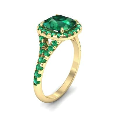 Single-Prong Marquise Emerald Ring (1.15 CTW) Perspective View