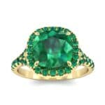 Single-Prong Marquise Emerald Ring (1.15 CTW) Top Dynamic View