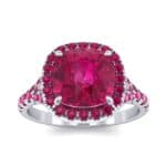 Single-Prong Marquise Ruby Ring (1.15 CTW) Top Dynamic View