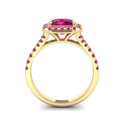 Single-Prong Marquise Ruby Ring (1.15 CTW) Side View