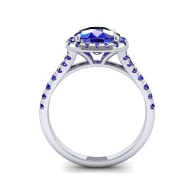 Single-Prong Marquise Blue Sapphire Ring (1.15 CTW) Side View
