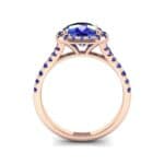 Single-Prong Marquise Blue Sapphire Ring (1.15 CTW) Side View