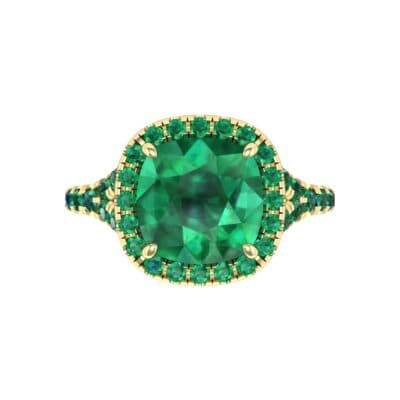 Single-Prong Marquise Emerald Ring (1.15 CTW) Top Flat View