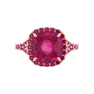 Single-Prong Marquise Ruby Ring (1.15 CTW) Top Flat View