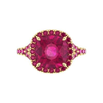 Single-Prong Marquise Ruby Ring (1.15 CTW) Top Flat View
