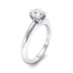 Low-Set Royale Six-Prong Solitaire Diamond Engagement Ring (0.84 CTW) Perspective View