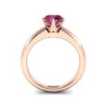 Low-Set Royale Six-Prong Solitaire Ruby Engagement Ring (0.84 CTW) Side View