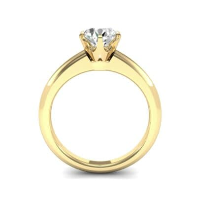 Low-Set Royale Six-Prong Solitaire Diamond Engagement Ring (0.84 CTW) Side View