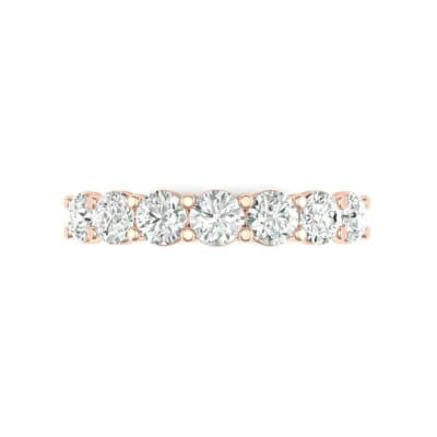 Shared-Prong Seven-Stone Diamond Ring (1.47 CTW) Top Flat View