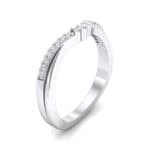 Circlet Contoured Crystal Ring (0.12 CTW) Perspective View