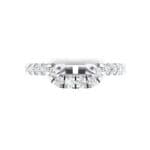 Bella Pave Crystal Ring (0.36 CTW) Top Flat View