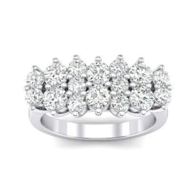 Embrace Diamond Cluster Engagement Ring (1 CTW) Top Dynamic View